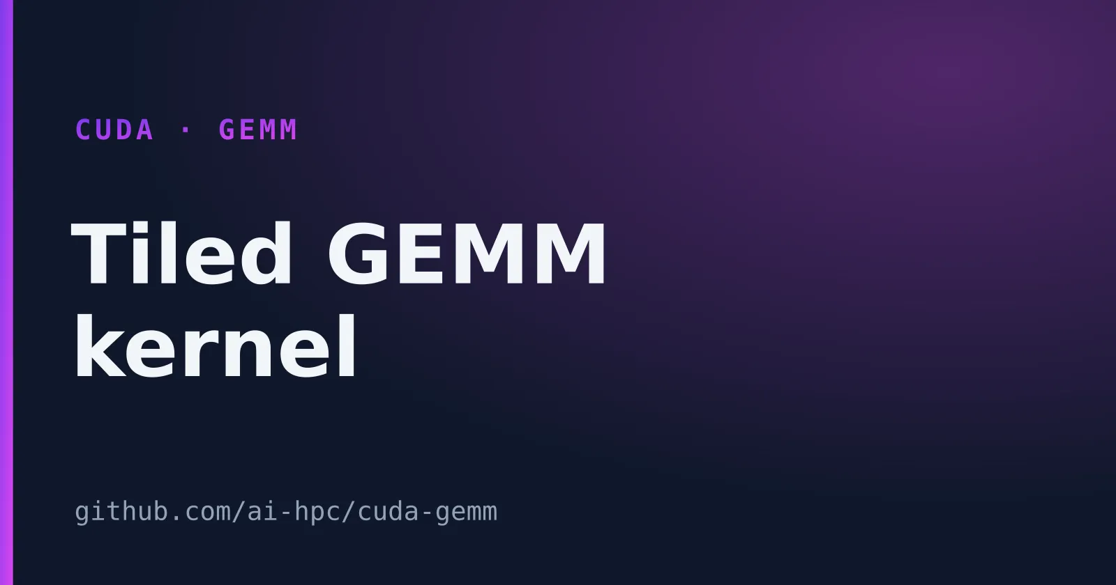Tiled GEMM kernel — project thumbnail