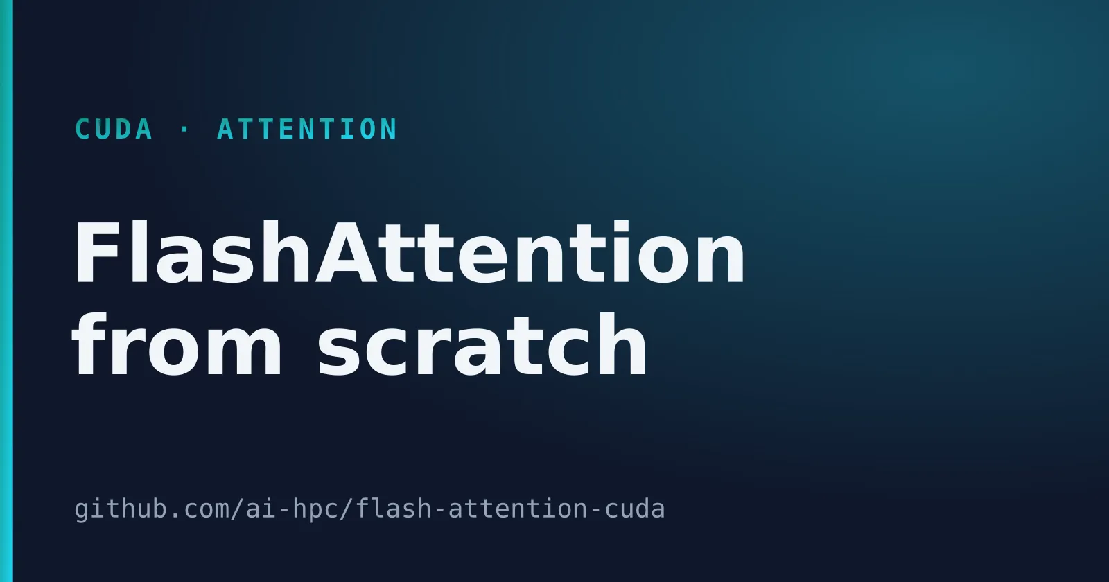 FlashAttention from scratch — project thumbnail