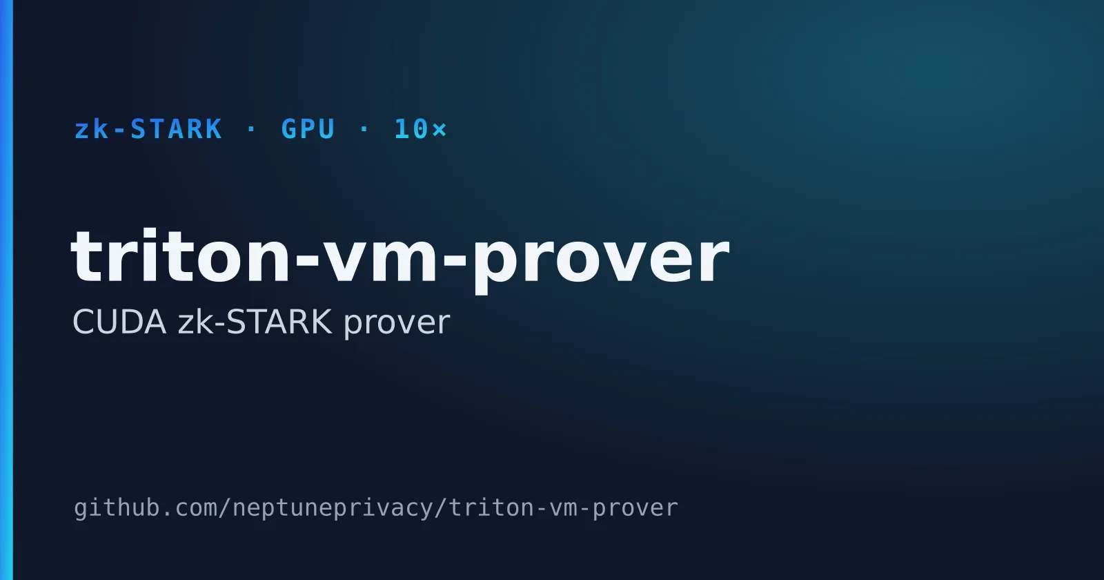 triton-vm-prover — a GPU zk-STARK prover for Triton VM